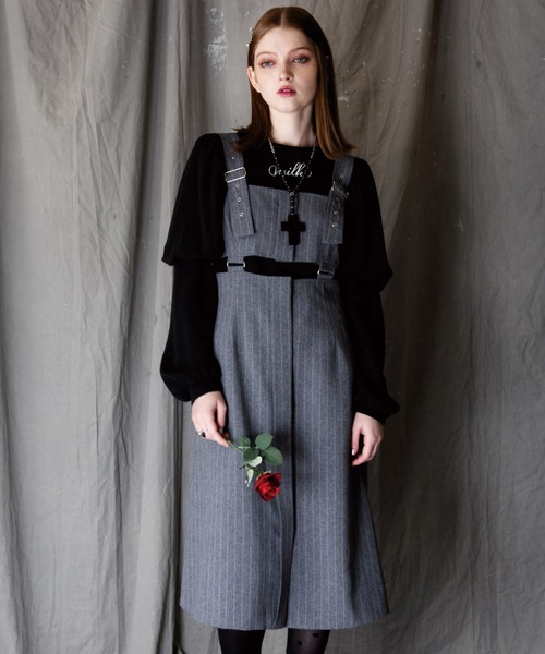 MILK(ミルク)の「Mannish ジャンパースカート(ジャンパースカート・レディース・A/B・FREE)」の1枚目の写真