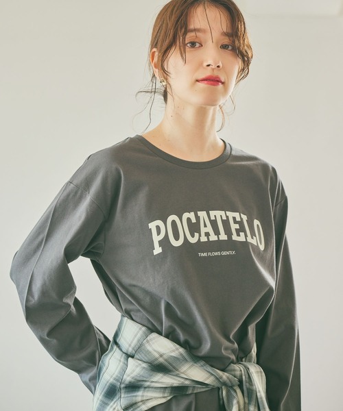 studio CLIP（スタディオクリップ）の「プレーティングロゴロングスリーブＴ（Tシャツ/カットソー・レディース・アイボリー/オフホワイト/チャコール・LARGE/MEDIUM）」の15枚目の写真