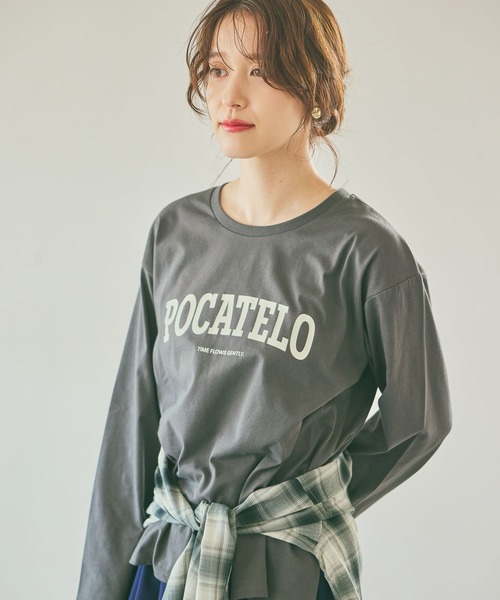 studio CLIP（スタディオクリップ）の「プレーティングロゴロングスリーブＴ（Tシャツ/カットソー・レディース・アイボリー/オフホワイト/チャコール・LARGE/MEDIUM）」の16枚目の写真