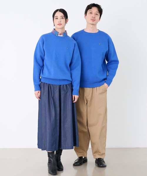 Arnold Palmer（アーノルドパーマー）の「シェア スウェットライクニット プルオーバー（ニット/セーター・レディース・ブラック/杢グレー/ブルー・XS/S/M/L/LL）」の17枚目の写真