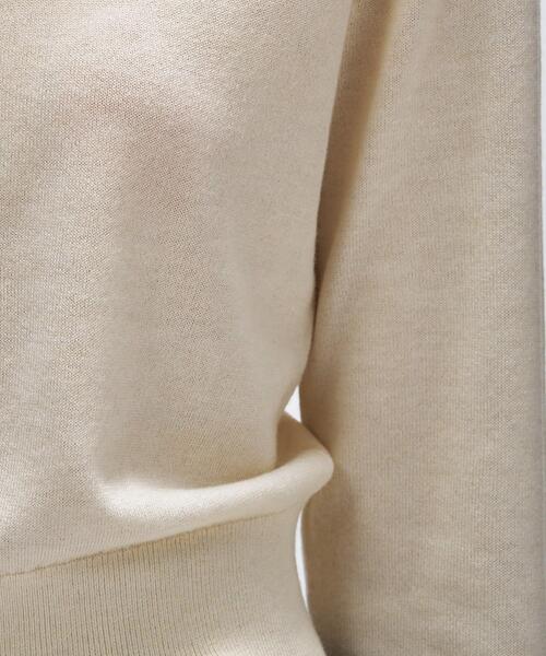 cloenc（クロエンス）の「【手洗い可】シルクカシミヤ混ベーシックニットカーディガン（カーディガン/ボレロ・レディース・ブラック系8/グレー系4/ホワイト系9/ブラウン系8・02）」の5枚目の写真