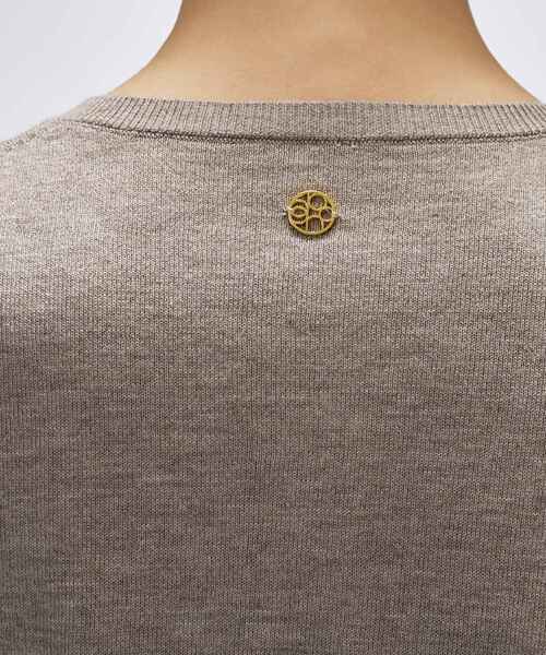 cloenc（クロエンス）の「【手洗い可】シルクカシミヤ混ベーシックニットカーディガン（カーディガン/ボレロ・レディース・ブラック系8/グレー系4/ホワイト系9/ブラウン系8・02）」の21枚目の写真