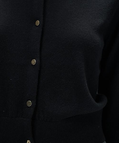 cloenc（クロエンス）の「【手洗い可】シルクカシミヤ混ベーシックニットカーディガン（カーディガン/ボレロ・レディース・ブラック系8/グレー系4/ホワイト系9/ブラウン系8・02）」の10枚目の写真