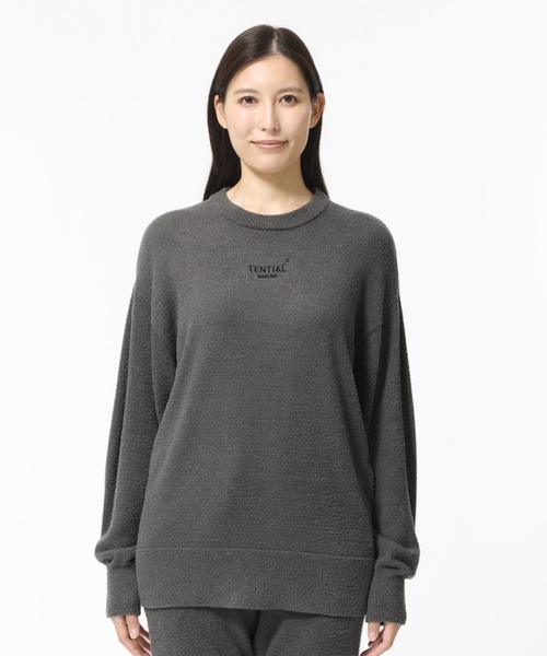 BAKUNE ソフトニット ロングスリーブ クルーネック（ルームウェア