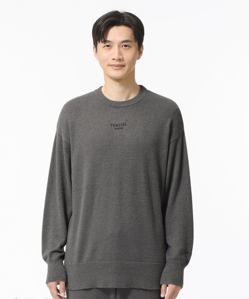 BAKUNE ソフトニット ロングスリーブ クルーネック（ルームウェア