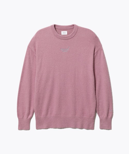 TENTIAL BAKUNE ルームウェア ピンク BAKUNE ソフトニット ロングスリーブ クルーネック（ルームウェア