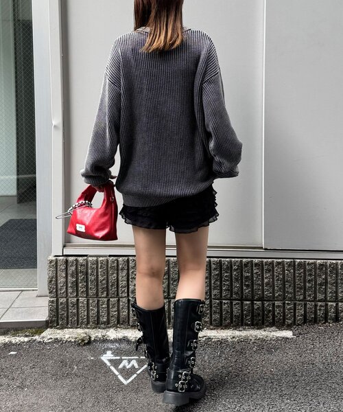 CIAOPANIC(チャオパニック)の「ストーンウォッシュニットプルオーバー(パーカー・レディース・ピンク/ブラック/ブラウン・FREE)」の22枚目の写真