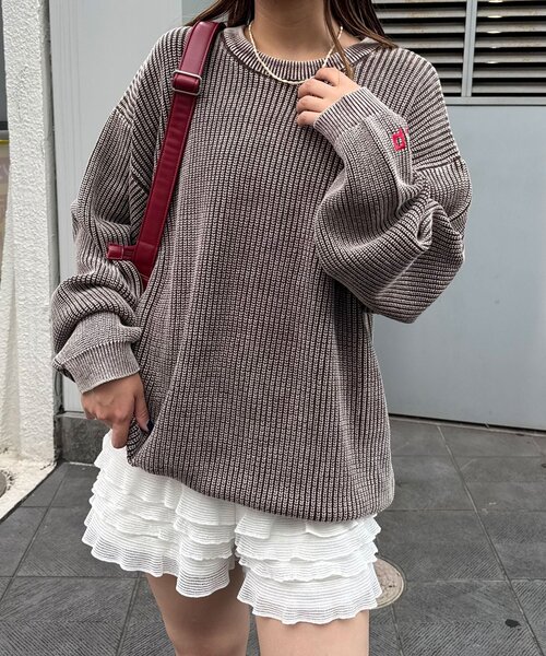 CIAOPANIC(チャオパニック)の「ストーンウォッシュニットプルオーバー(パーカー・レディース・ピンク/ブラック/ブラウン・FREE)」の17枚目の写真