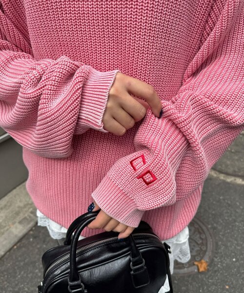 CIAOPANIC(チャオパニック)の「ストーンウォッシュニットプルオーバー(パーカー・レディース・ピンク/ブラック/ブラウン・FREE)」の20枚目の写真