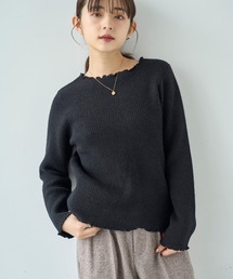 裏ファー メロウニットトップス【585110】