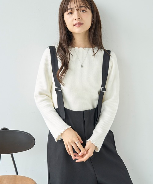mil(ミル)の「裏ファー メロウニットトップス【585110】(ニット/セーター・レディース・オフホワイト/ブラック/モカ・S/XS)」の19枚目の写真