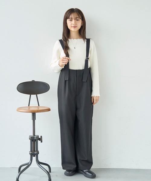 mil(ミル)の「裏ファー メロウニットトップス【585110】(ニット/セーター・レディース・オフホワイト/ブラック/モカ・S/XS)」の20枚目の写真