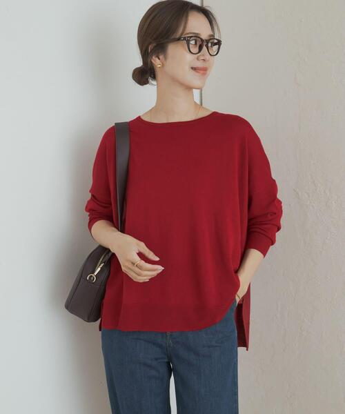 ウォッシャブルウールワイドプルオーバー（ニット/セーター）｜URBAN