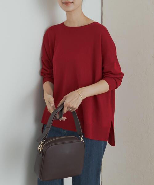 セール】ウォッシャブルウールワイドプルオーバー（ニット/セーター