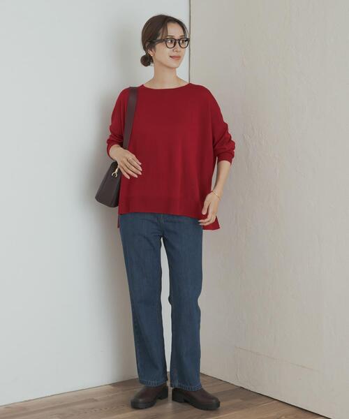 ウォッシャブルウールワイドプルオーバー（ニット/セーター）｜URBAN