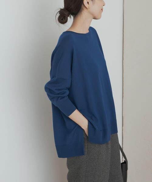 ウォッシャブルウールワイドプルオーバー（ニット/セーター）｜URBAN