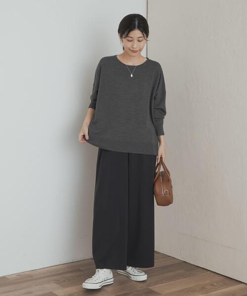 ウォッシャブルウールワイドプルオーバー（ニット/セーター）｜URBAN