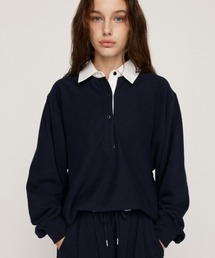 SLY（スライ）の「SW RUGGER SH スウェット ラガーシャツ 秋服 冬服（ポロシャツ）」