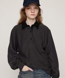 SLY（スライ）の「SW RUGGER SH スウェット ラガーシャツ 秋服 冬服（ポロシャツ）」