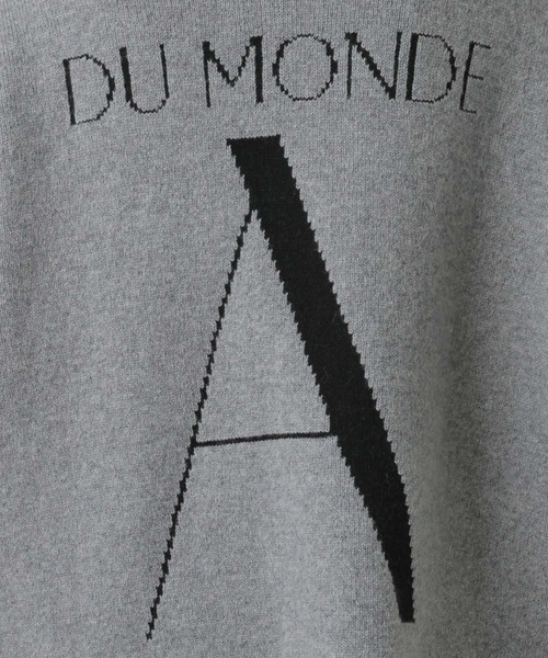 A part by（アパートバイ）の「【前後2WAY】ロゴニットプルオーバー（ニット/セーター・レディース・グレー系その他2/ブラック/イエロー系その他・FREE）」の10枚目の写真