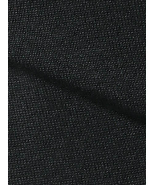 SUIT SQUARE（スーツスクエア）の「クルーネックニット 長袖 ウォッシャブル オーガニックコットンブレンド天竺 無地（ニット/セーター・メンズ・グレー系/ホワイト系/ブラック系/ネイビー系・S/M/L/LL）」の7枚目の写真