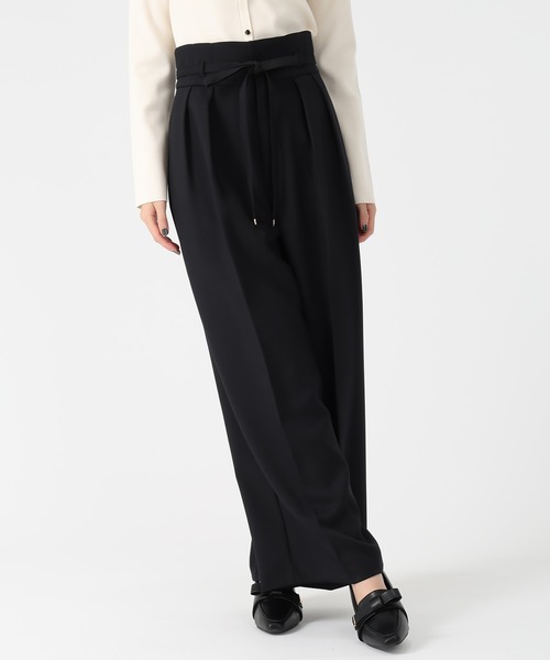 31 Sons de mode（トランテアン　ソン　ドゥ　モード）の「2025秋冬新作 リボンベルト付ウーリッシュワイドパンツ（その他パンツ・レディース・ブラウン/ベージュ/ブラック・M/S）」の11枚目の写真