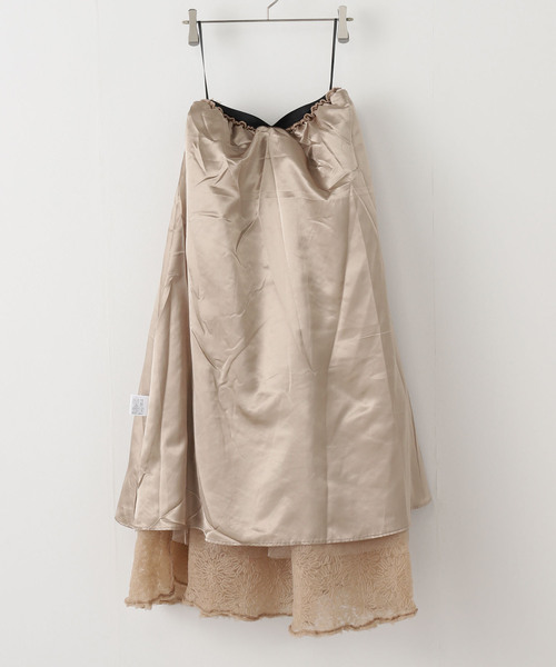 La TOTALITE（ラトータリテ）の「チュールセットアップドレス（ドレス・レディース・チャコールグレー/ベージュ・FREE）」の17枚目の写真