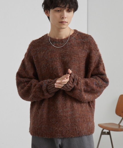 the toe シャギーニット　ブラウン the toe シャギーニット ブラウン the toe シャギーニット ブラウン