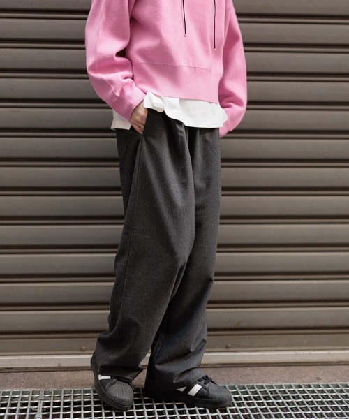 GEORGE'S（ジョージズ）の「イージーワイドスラックス（スラックス・レディース・グレー/ブラック/ベージュ・SMALL/MEDIUM）」の2枚目の写真