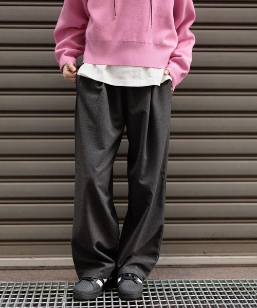 GEORGE'S（ジョージズ）の「イージーワイドスラックス（スラックス・レディース・グレー/ブラック/ベージュ・SMALL/MEDIUM）」の8枚目の写真