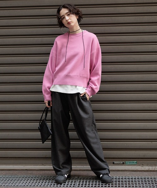 GEORGE'S（ジョージズ）の「イージーワイドスラックス（スラックス・レディース・グレー/ブラック/ベージュ・SMALL/MEDIUM）」の4枚目の写真