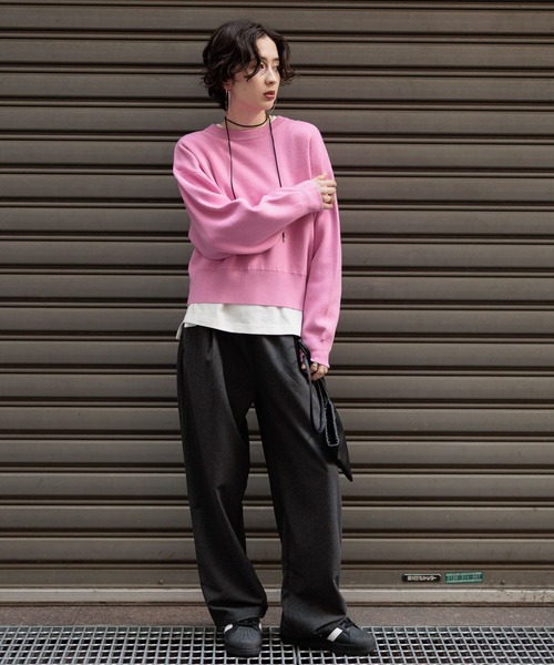 GEORGE'S（ジョージズ）の「イージーワイドスラックス（スラックス・レディース・グレー/ブラック/ベージュ・SMALL/MEDIUM）」の5枚目の写真