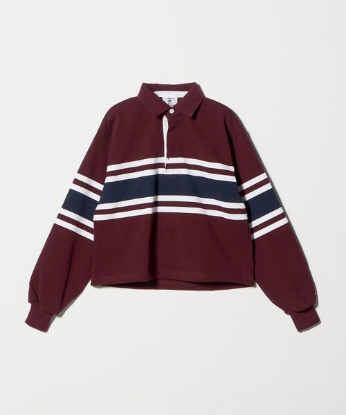 Barbarian（バーバリアン）の「【別注】＜BARBARIAN＞ラグビーシャツ S（Tシャツ/カットソー・メンズ・ワイン/ブラック・FREE）」の2枚目の写真