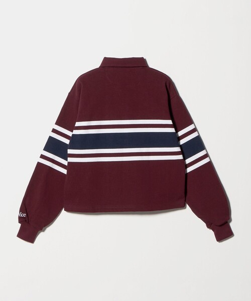 Barbarian（バーバリアン）の「【別注】＜BARBARIAN＞ラグビーシャツ S（Tシャツ/カットソー・メンズ・ワイン/ブラック・FREE）」の3枚目の写真