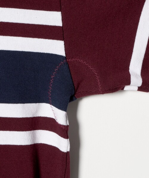 Barbarian（バーバリアン）の「【別注】＜BARBARIAN＞ラグビーシャツ S（Tシャツ/カットソー・メンズ・ワイン/ブラック・FREE）」の6枚目の写真