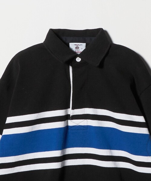 Barbarian（バーバリアン）の「【別注】＜BARBARIAN＞ラグビーシャツ S（Tシャツ/カットソー・メンズ・ワイン/ブラック・FREE）」の10枚目の写真