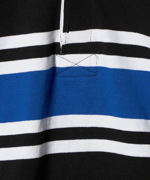 Barbarian（バーバリアン）の「【別注】＜BARBARIAN＞ラグビーシャツ S（Tシャツ/カットソー・メンズ・ワイン/ブラック・FREE）」の11枚目の写真