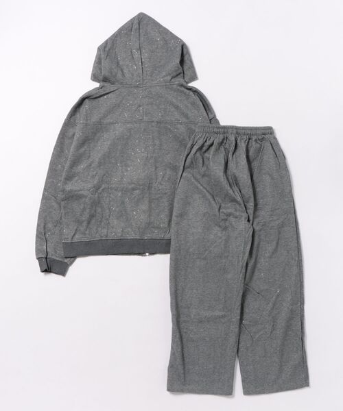 セール】上下セットアップ キラキラフードスウェットパーカー
