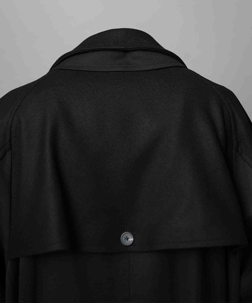 UNISEX》Layering Double Breasted Prime-Over Coat/レイヤリング