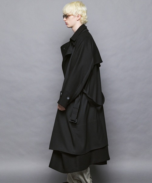 【汚れなし美品】MAISON SPECIAL プライムオーバーダブルコート UNISEX》Layering Double Breasted Prime-Over Coat/レイヤ