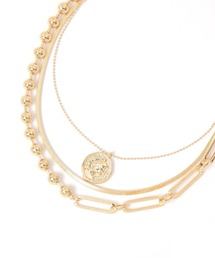 studio CLIP | 3セットレイヤードネックレス(ネックレス)