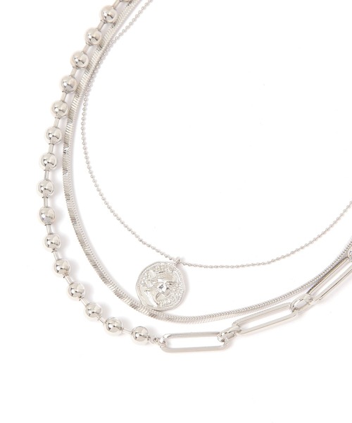 studio CLIP（スタディオクリップ）の「3セットレイヤードネックレス（ネックレス・レディース・その他1/その他2・FREE）」の2枚目の写真