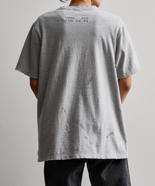 orSlow（オアスロウ）の「Orslow / オアスロウ：別注 T-SHIRT ORSL JPN PRINT：ONLYARK-2-2511[STD]（Tシャツ/カットソー・メンズ・ヘザーグレー・2(M)）」の11枚目の写真