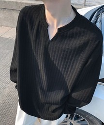 CELENA BEATS（セレナビーツ）の「リラックス Vスリット ワッフル プルオーバー（Tシャツ/カットソー）」