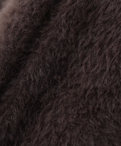 NATURAL BEAUTY BASIC（ナチュラルビューティーベーシック）の「◇フェザーニットセットアップ（ワンピース・レディース・ブラウン/グレー/グレイッシュベージュ・MEDIUM/P/S）」の22枚目の写真