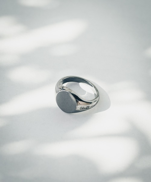 ARCHIVER(アーカイバ)の「【RES】【CALM(カーム)】BRASS Signet Ring(リング・レディース・ブラック/シルバー/ゴールド・11号/15号/13号/9号)」の2枚目の写真