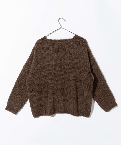 TRICOTS JEAN MARC(トリコットジーンマルク)の「TRICOTS JEAN MARC トリコット ジーン マーク ニット(ニット/セーター・レディース・グレー/グレー系1/ダークブラウン・FREE)」の5枚目の写真