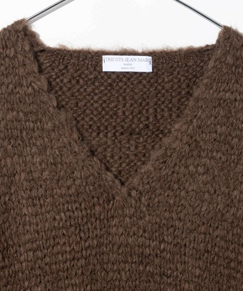 TRICOTS JEAN MARC(トリコットジーンマルク)の「TRICOTS JEAN MARC トリコット ジーン マーク ニット(ニット/セーター・レディース・グレー/グレー系1/ダークブラウン・FREE)」の6枚目の写真