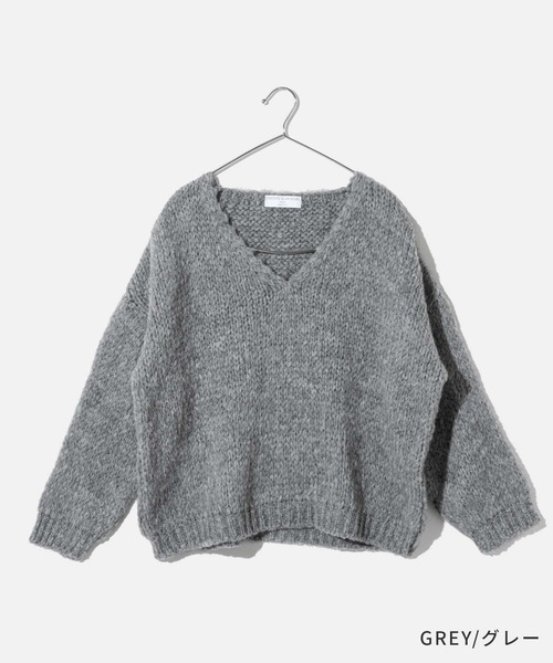 TRICOTS JEAN MARC(トリコットジーンマルク)の「TRICOTS JEAN MARC トリコット ジーン マーク ニット(ニット/セーター・レディース・グレー/グレー系1/ダークブラウン・FREE)」の10枚目の写真