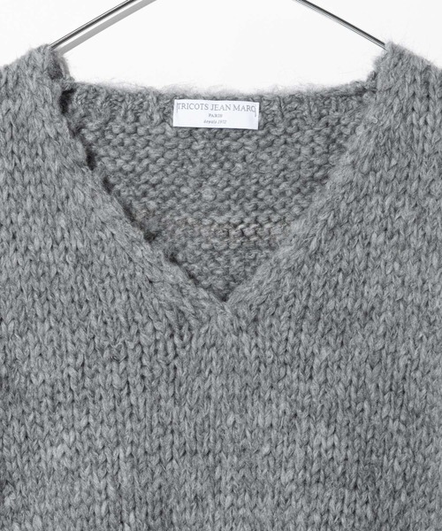 TRICOTS JEAN MARC(トリコットジーンマルク)の「TRICOTS JEAN MARC トリコット ジーン マーク ニット(ニット/セーター・レディース・グレー/グレー系1/ダークブラウン・FREE)」の12枚目の写真